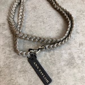 Ann Taylor braised metal belt medium/large